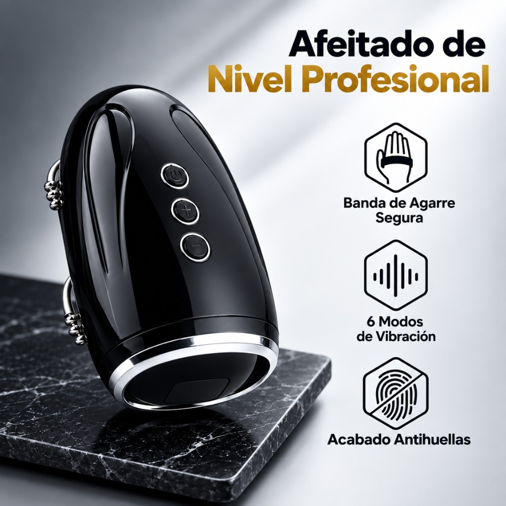 MASAJEADOR ELÉCTRICO DE MANO CON CALOR 2 VELOCIDADES 6 NIVELES - 4