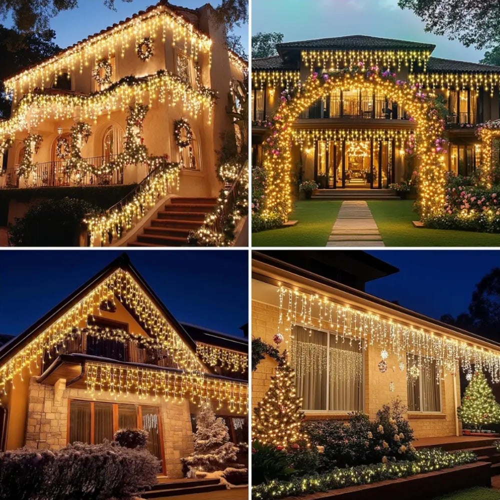LUCES DE NAVIDAD CASCADA 400 LED 10 METROS - 6