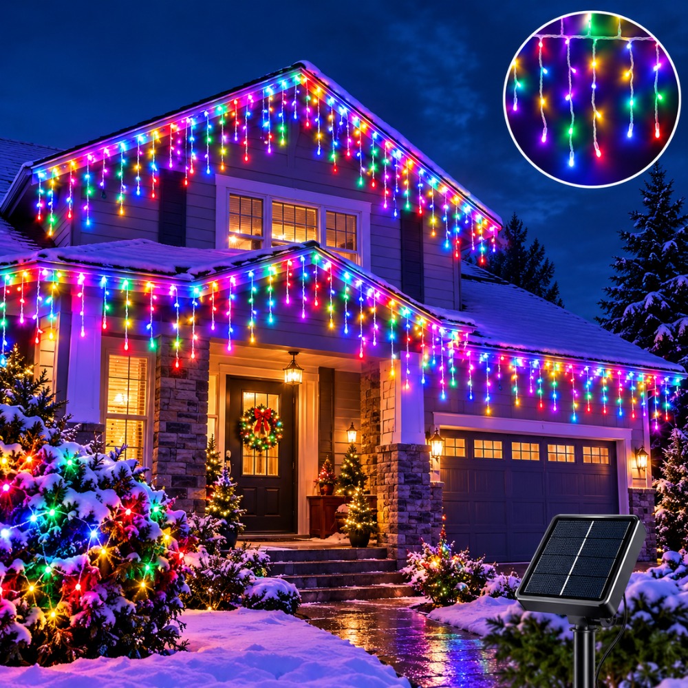 LUCES DE NAVIDAD CASCADA 500 LED 12 METROS MULTICOLOR - 1