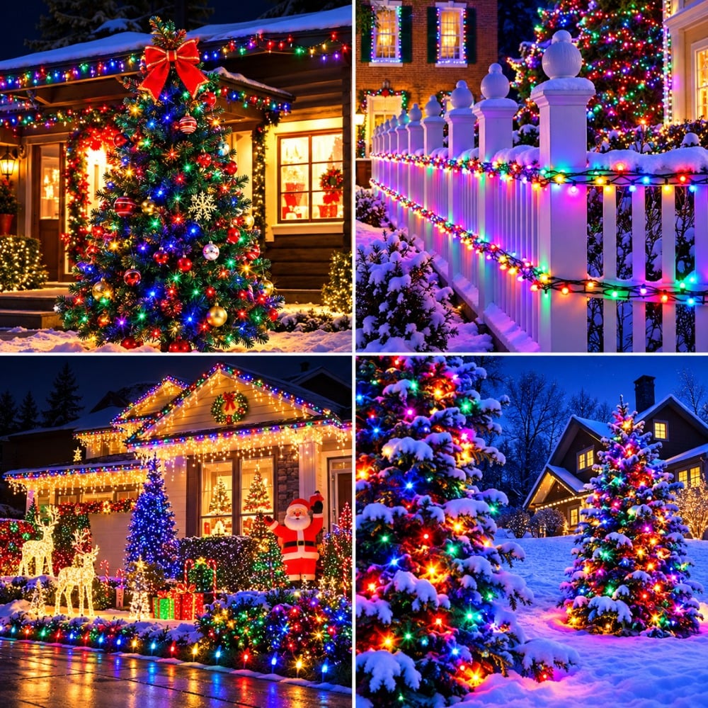 LUCES NAVIDEÑAS SOLARES 9 METROS CON CONTROL Y 100 LED - 4