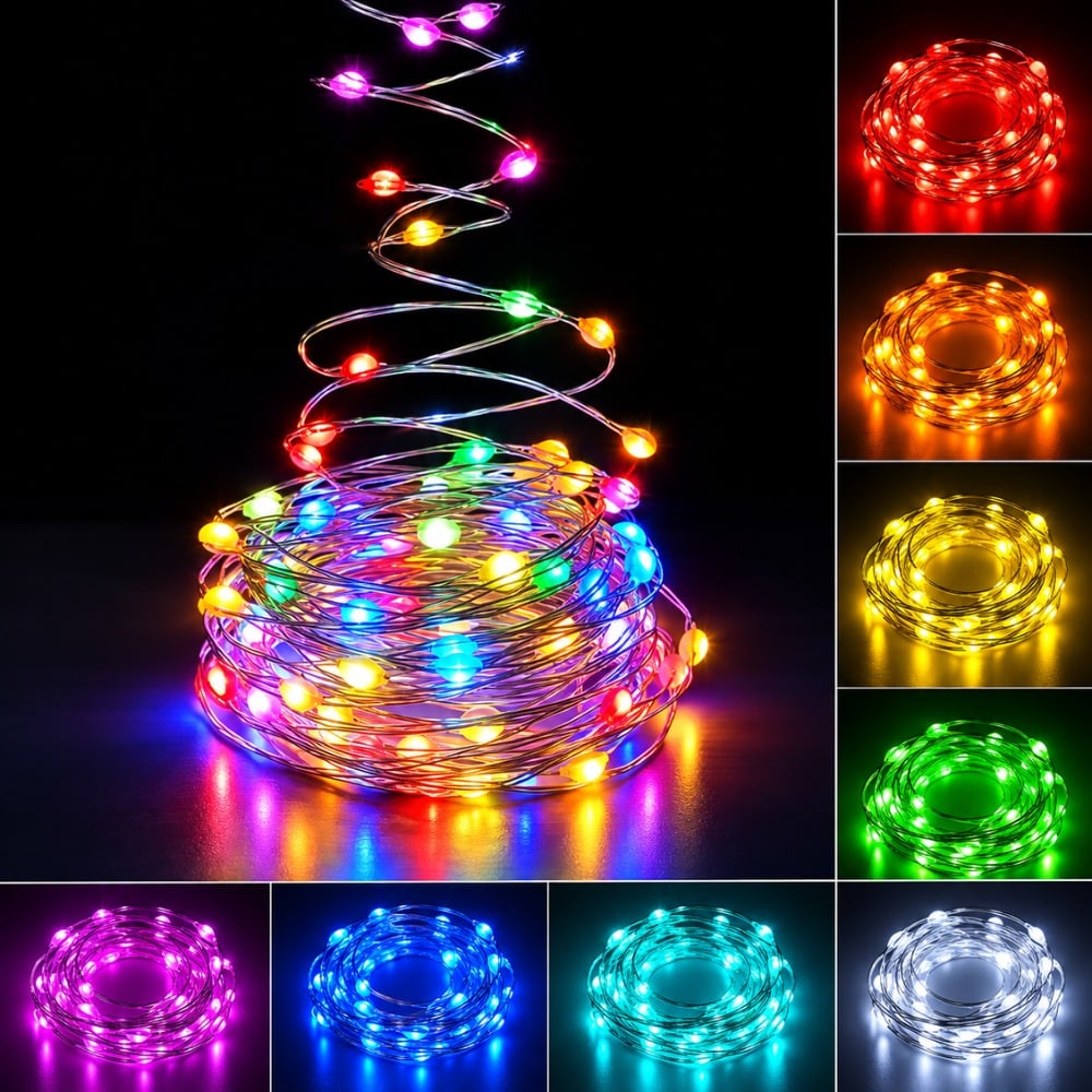 LUCES LED DECORATIVAS INTELIGENTES RGB NAVIDEÑAS 10 METROS - 4