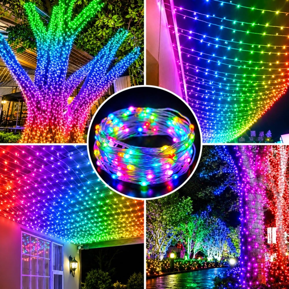 LUCES LED DECORATIVAS INTELIGENTES RGB NAVIDEÑAS 10 METROS - 5