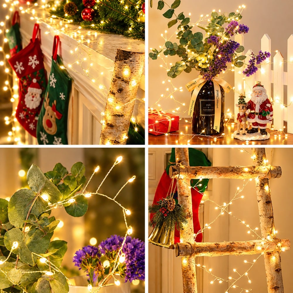 LUCES NAVIDEÑAS HADA ESPIGA 100 MT CON CONTROLADOR 2000 LED - 7