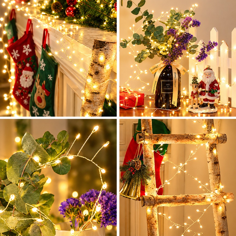 LUCES NAVIDEÑAS HADA ESPIGA 50 METROS CON CONTROL 1000 LED - 4