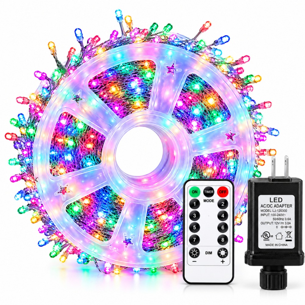 LUCES NAVIDEÑAS HADA ESPIGA 100M CONTROL 2000LED MULTICOLOR - 1
