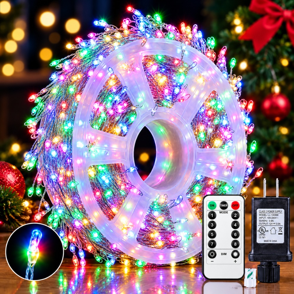 LUCES NAVIDEÑAS HADA ESPIGA 50 MT CONTROL 500LED MULTICOLOR - 2