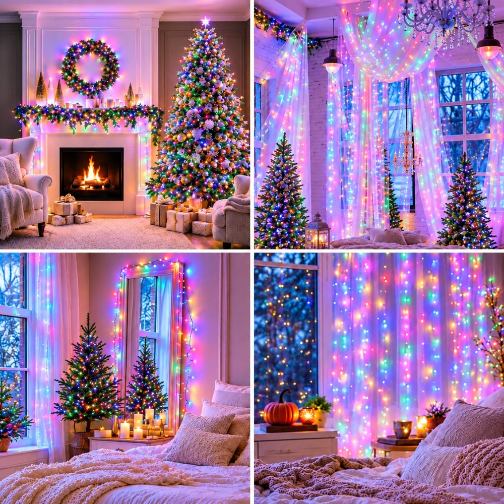 LUCES NAVIDEÑAS HADA ESPIGA 50 MT CONTROL 500LED MULTICOLOR - 4