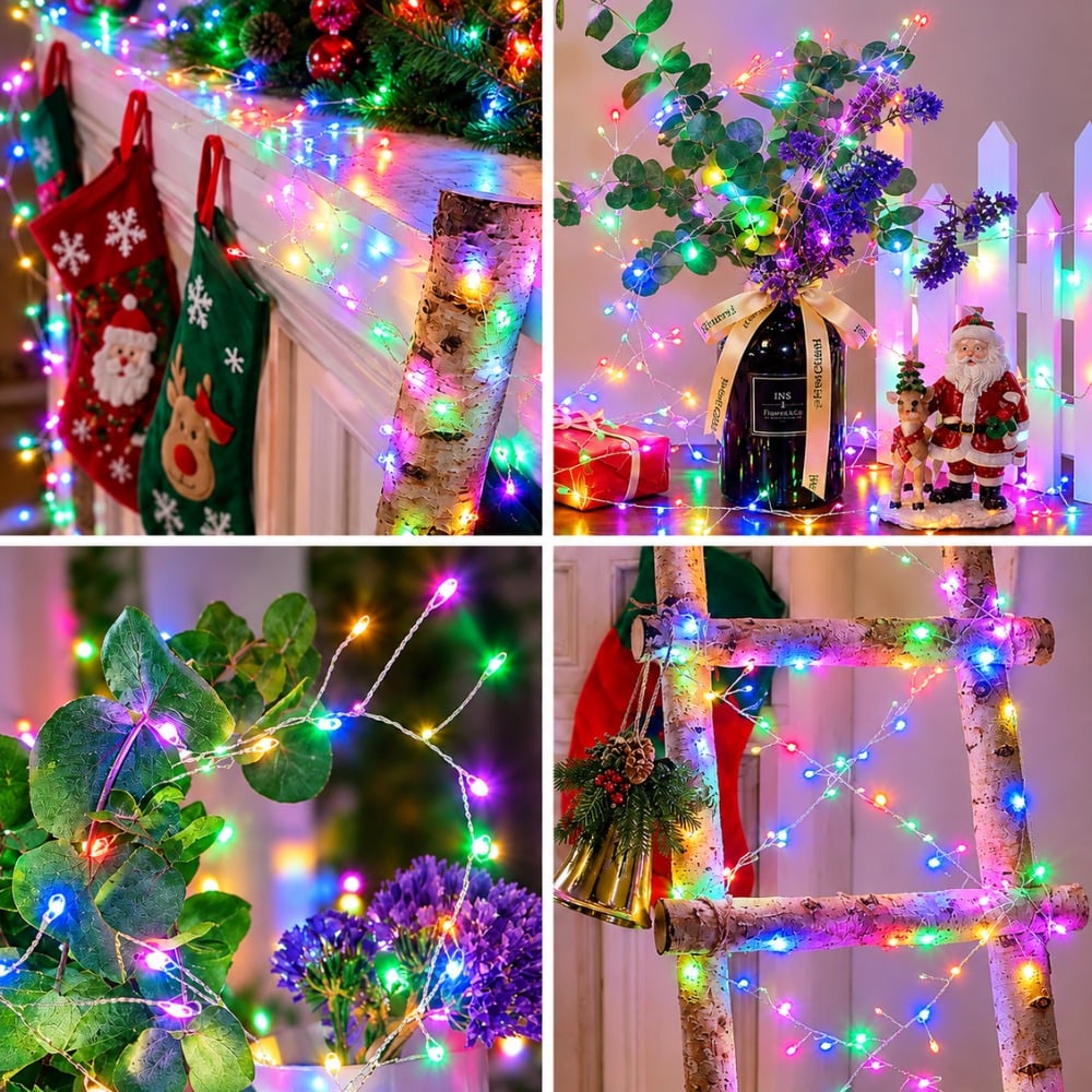 LUCES NAVIDEÑAS HADA ESPIGA 50 MT CONTROL 500LED MULTICOLOR - 5