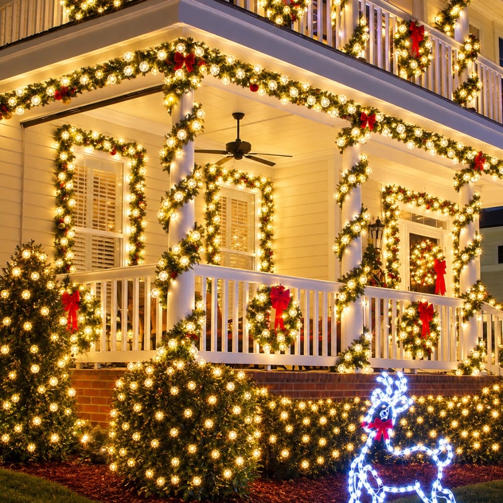 LUCES NAVIDEÑAS MODELO DIAMANTE 50 METROS 300 LED - 6