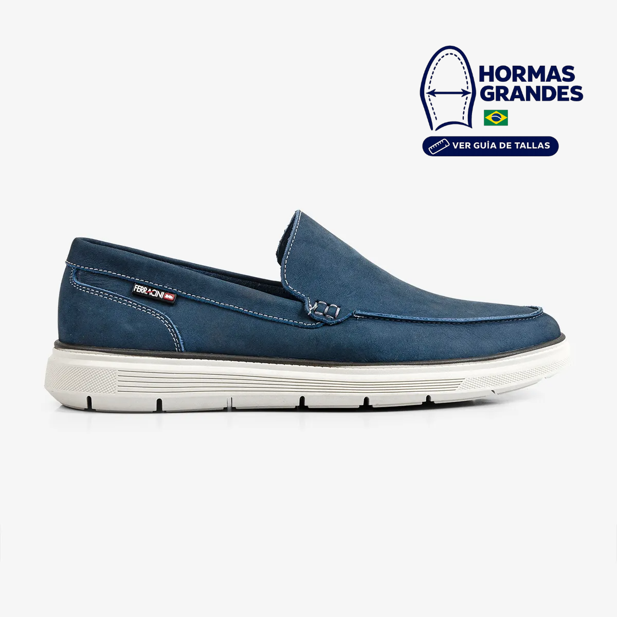 MOCASIN DE CUERO HOMBRE PRISMA 7270-697E - 1