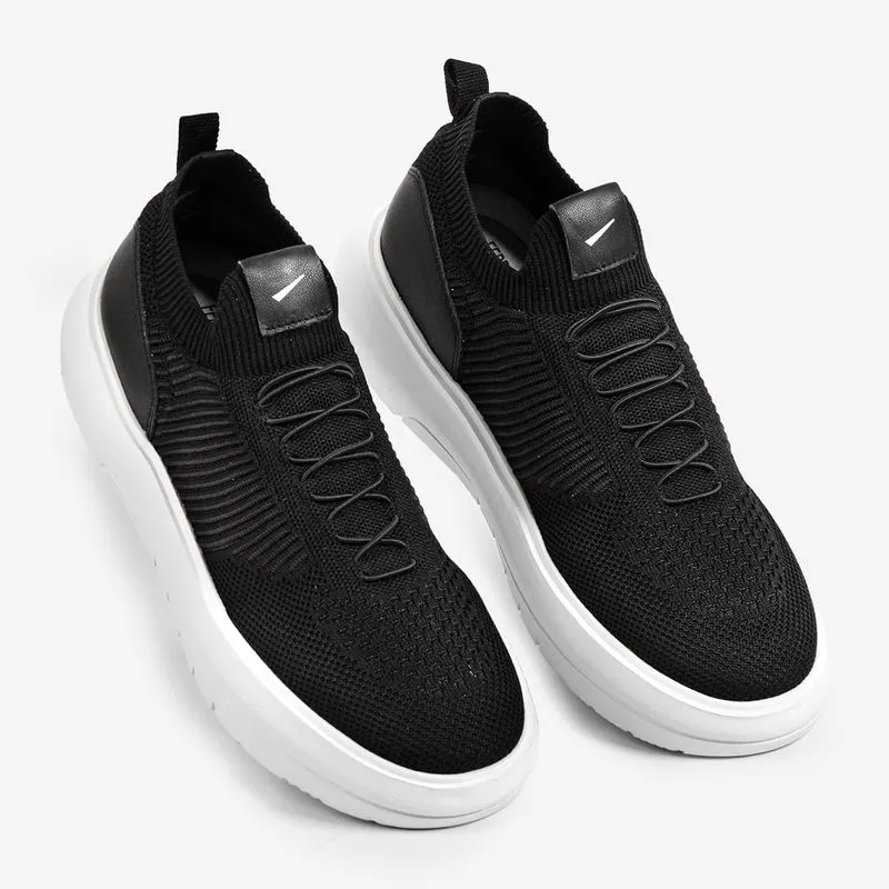 ZAPATILLA URBANA DE CUERO HOMBRE ENERGY NEGRO 8289-695A - 4