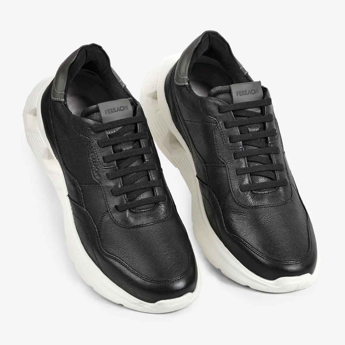 ZAPATILLA URBANA DE CUERO HOMBRE SPEED NEGRO 8352-730C - 4