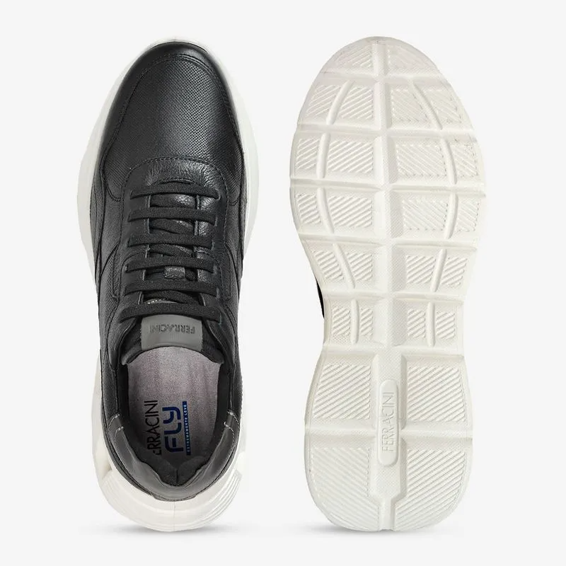 ZAPATILLA URBANA DE CUERO HOMBRE SPEED NEGRO 8352-730C - 5