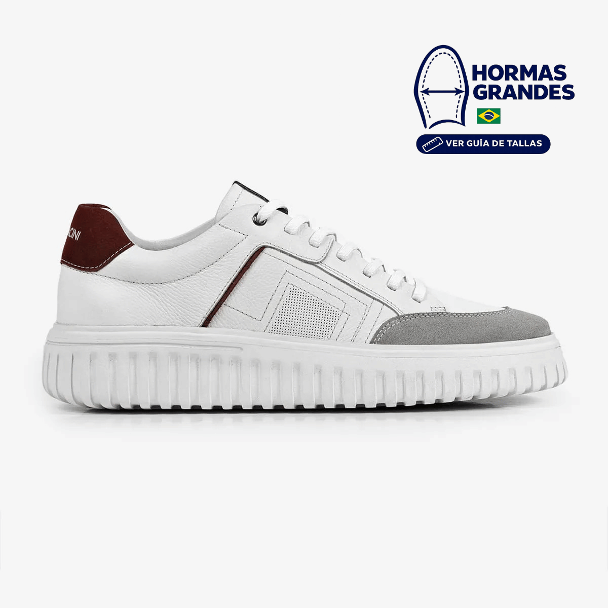 ZAPATILLA URBANA DE CUERO HOMBRE STILL BLANCO 8102-683C - 1