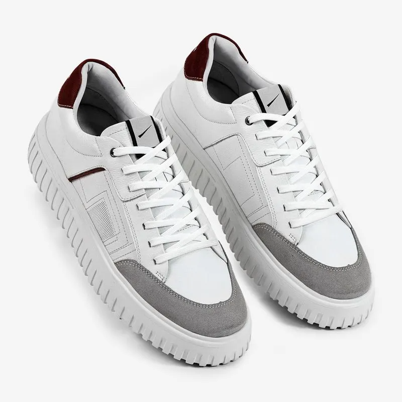 ZAPATILLA URBANA DE CUERO HOMBRE STILL BLANCO 8102-683C - 4
