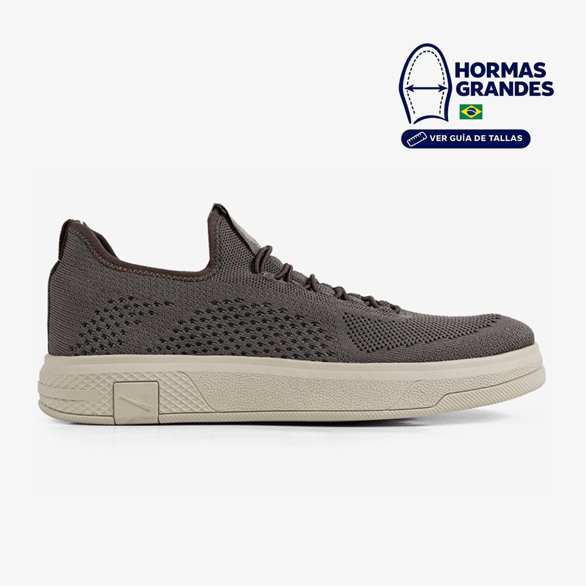 ZAPATILLA URBANA DE CUERO HOMBRE DREAM MARRON  CLARO 9064-683E - 1