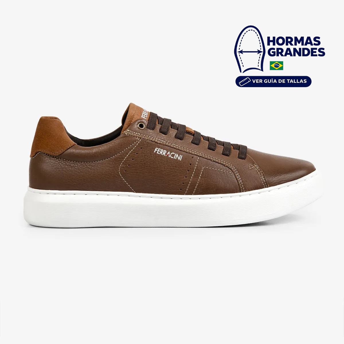 ZAPATILLA URBANA DE CUERO HOMBRE MARVIN TABACO 7316-683E - 1