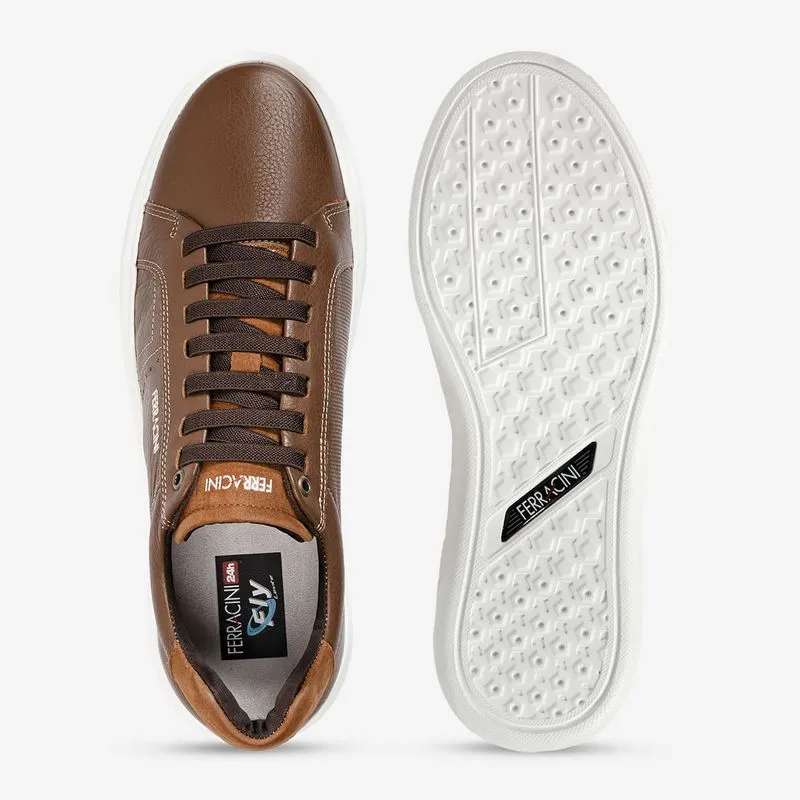 ZAPATILLA URBANA DE CUERO HOMBRE MARVIN TABACO 7316-683E - 5