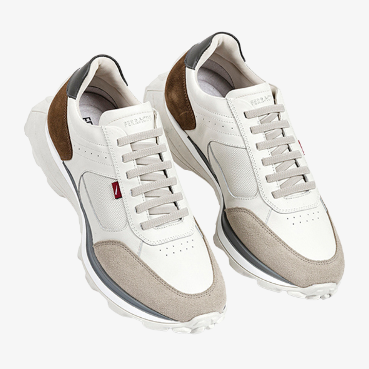 ZAPATILLA URBANA DE CUERO HOMBRE MID OFF WHITE 9437-718E - 3