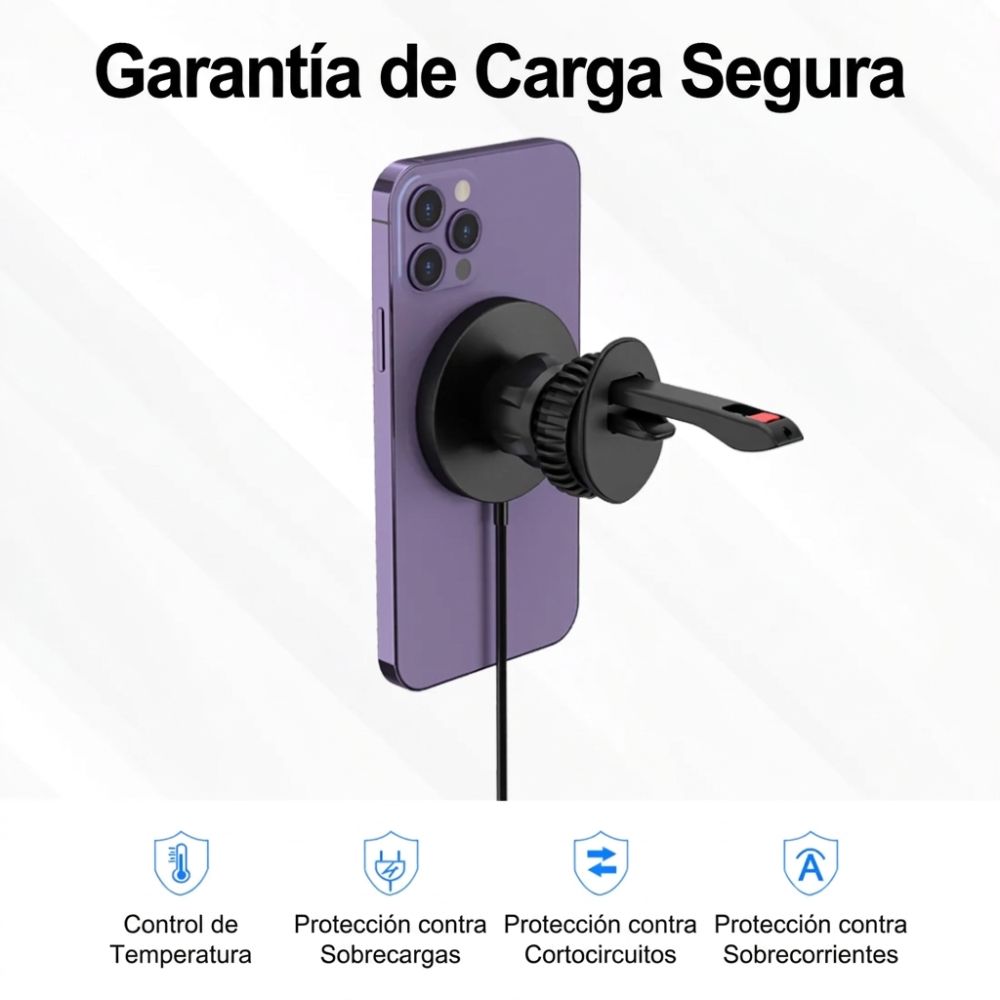 SOPORTE DE CARGA INALAMBRICA PARA AUTO M4 - 4