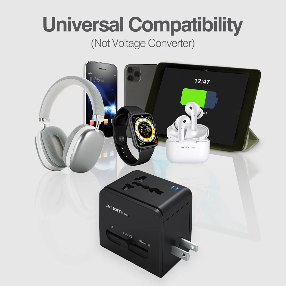 ADAPTADOR DE VIAJE UNIVERSAL CON CARGA RÁPIDA - 3