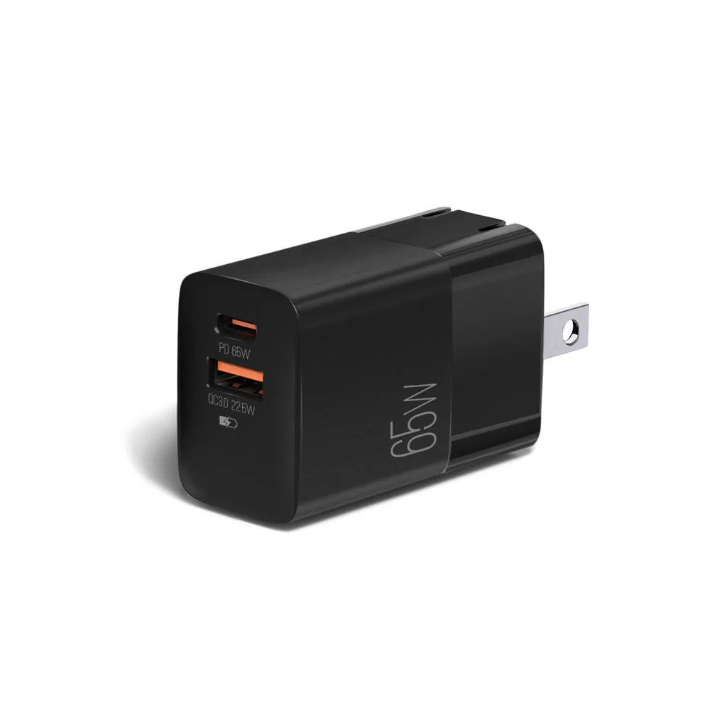 CARGADOR DUAL TIPO C - USB VOLTA P7 CARGA RAPIDA 65W - 1