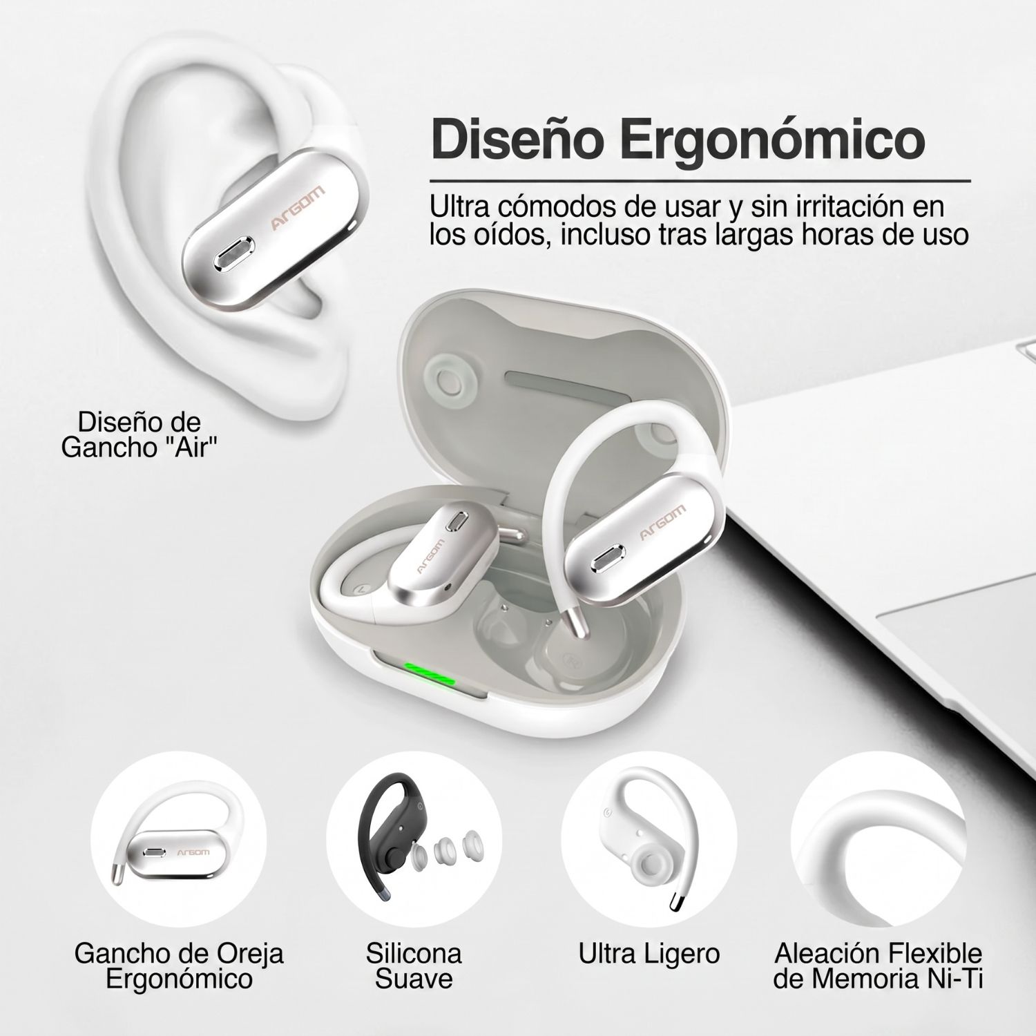 AUDÍFONOS SKEIPODS E90 ARGOMTECH - 2