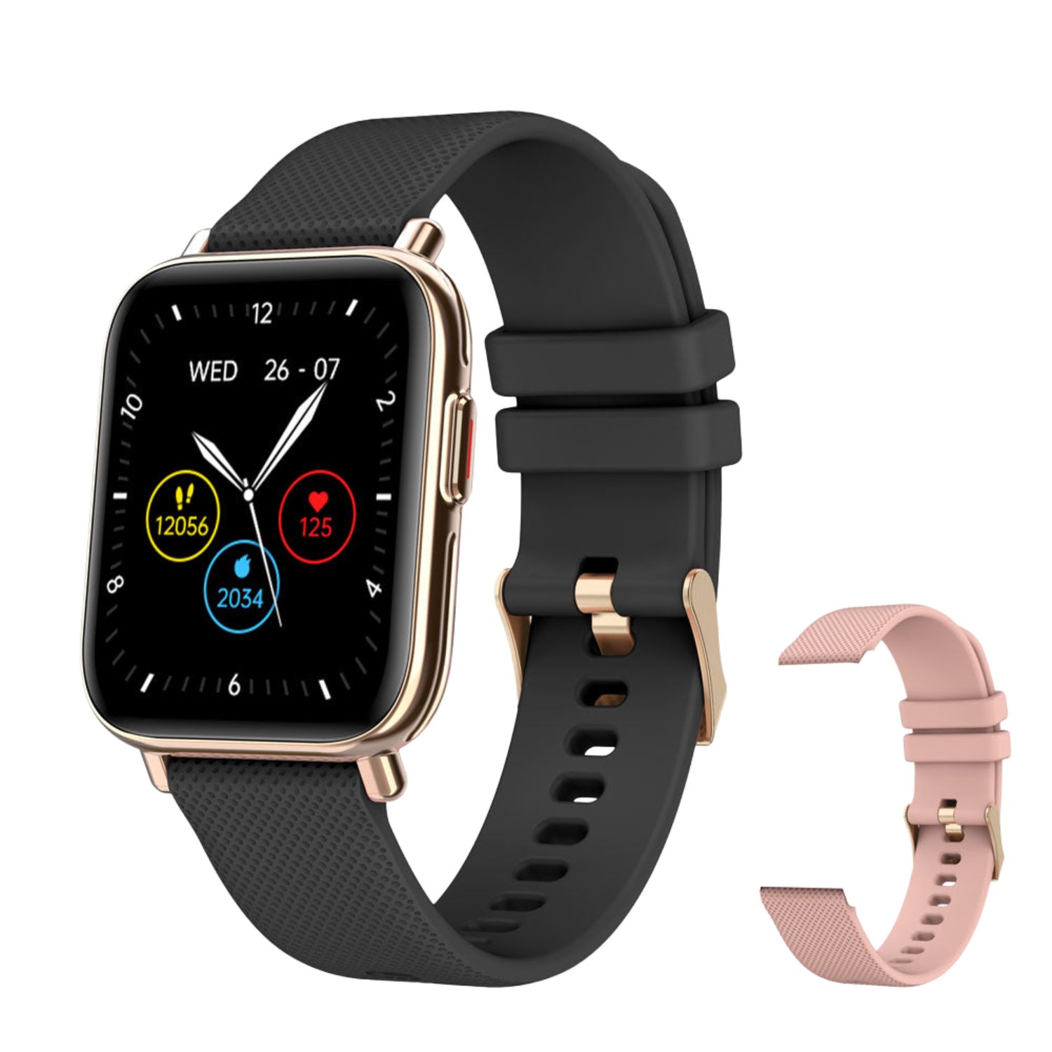 SMARTWATCH SKEIWATCH S50 + CORREA ADICIONAL IP68 ROSADO - 4