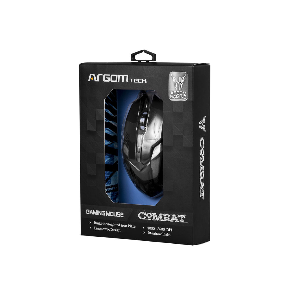 MOUSE GAMER COMBAT MS40 USB 6 BOTONES - 3