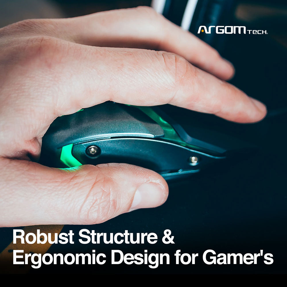 MOUSE GAMER COMBAT MS40 USB 6 BOTONES - 4