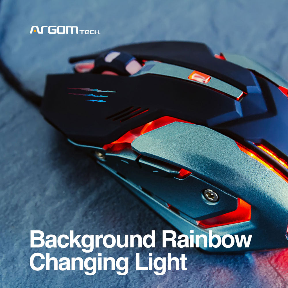 MOUSE GAMER COMBAT MS40 USB 6 BOTONES - 5