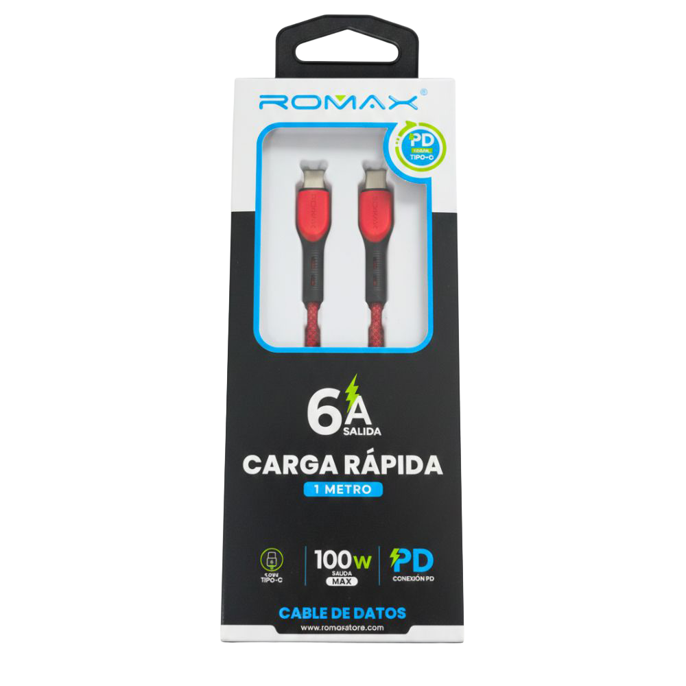 CABLE 6A TIPO C-C 100W 1M - 2