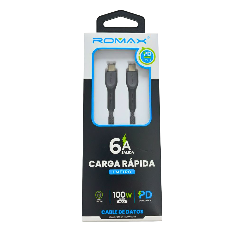CABLE 6A TIPO C-C 100W 1M - 2