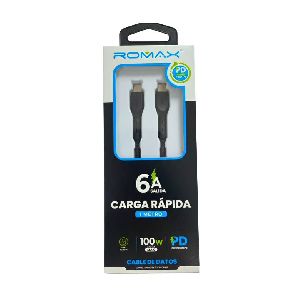 CABLE 6A TIPO C-C 100W 1M - 1