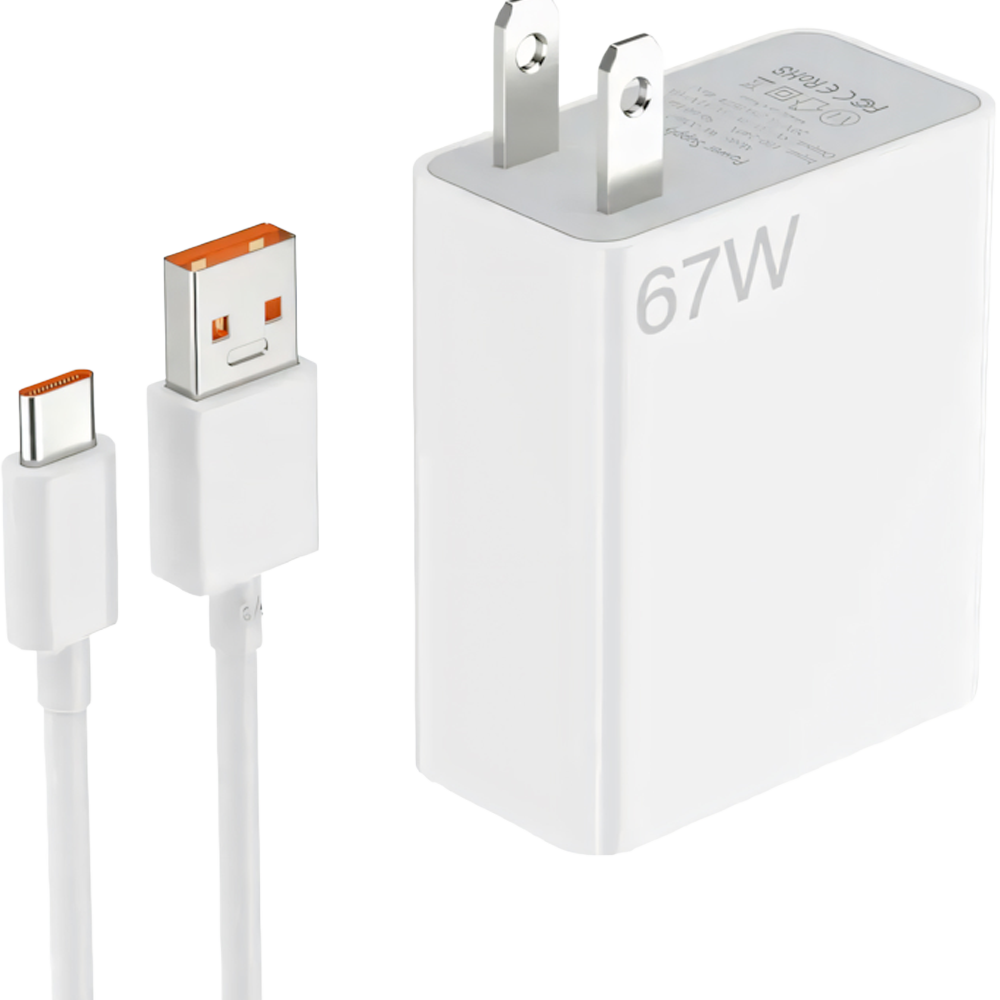 CARGADOR SUPER RAPIDO 67W TIPO C BLANCO - 2