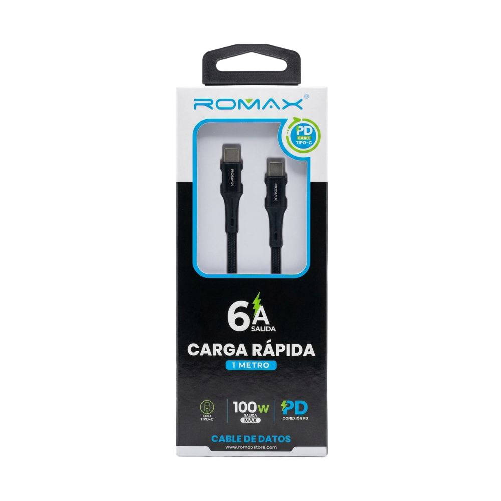 CABLE 6A TIPO C-C 100W 1M - 2
