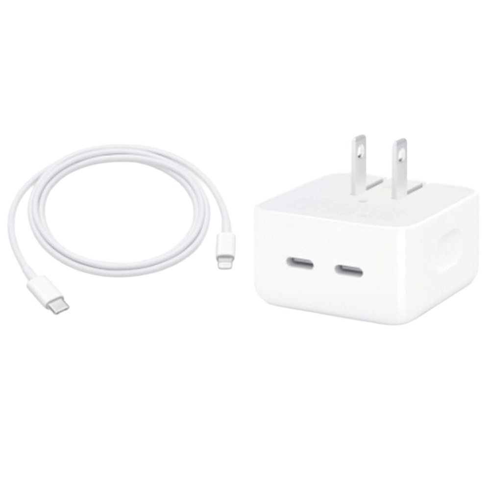 CARGADOR USB-C DUAL 35W PARA APPLE + CABLE USB-C - 2