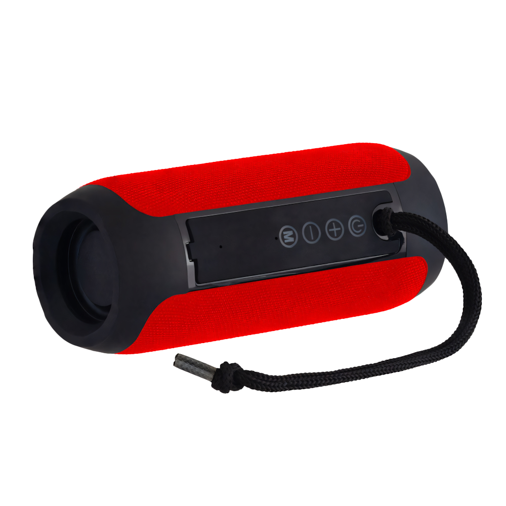 PARLANTE PORTÁTIL DRUM BEATS X INALÁMBRICO 10W CON RADIO FM Y USB ROJO - 5