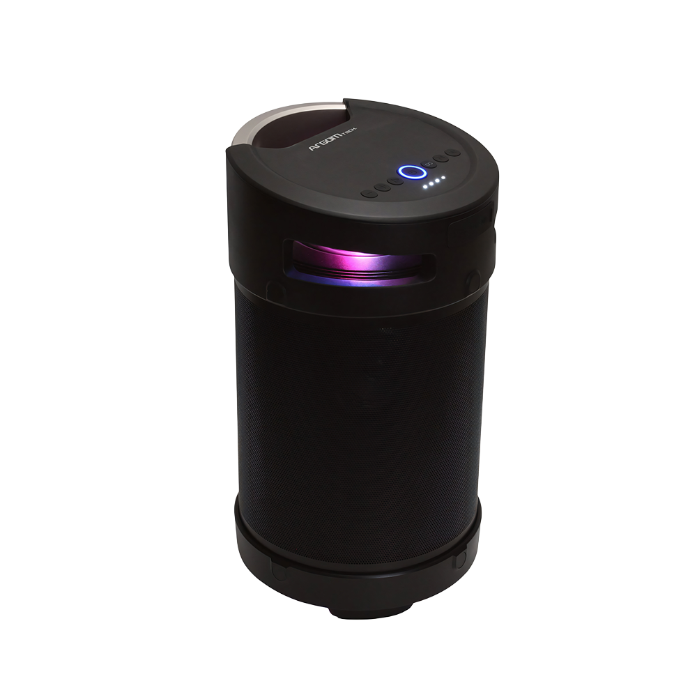 PARLANTE AMBIENCE 360 CON LUZ LED NEGRO - 1