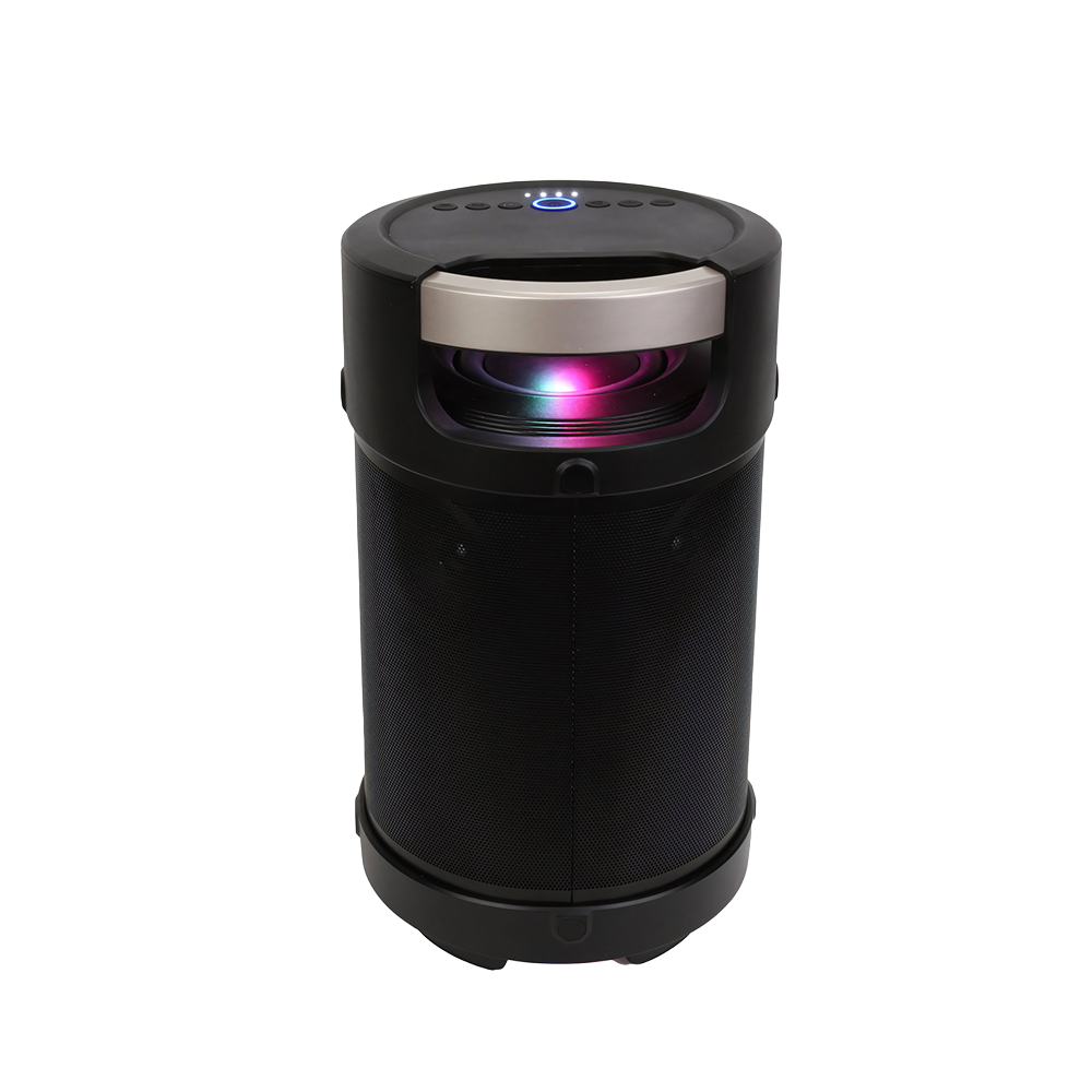 PARLANTE AMBIENCE 360 CON LUZ LED NEGRO - 2