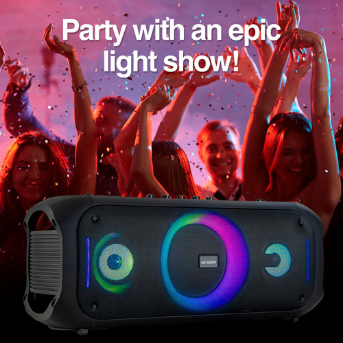PARLANTE ARGOMTECH RAVE 75 PREMIUM 1500W LUCES LED KARAOKE - 2