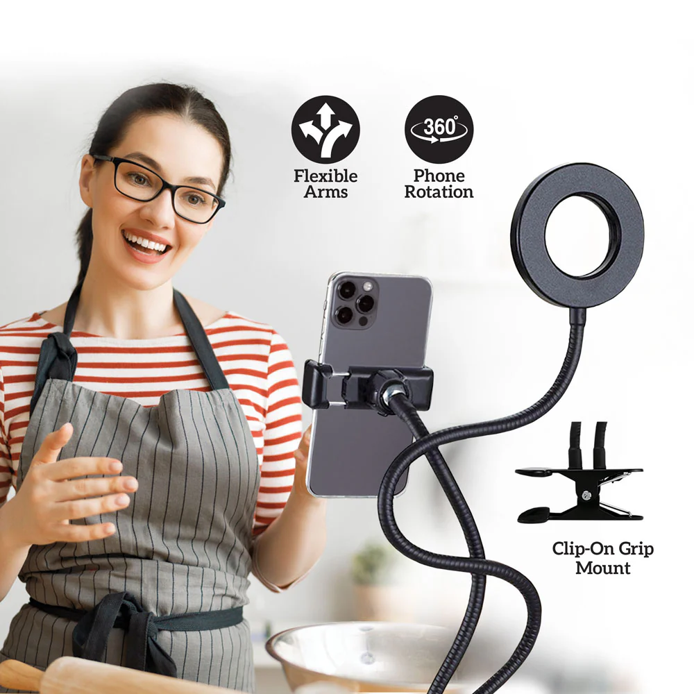 LAMPARA LED DE 3,5' BRAZO FLEXIBLE Y CLIP - 4