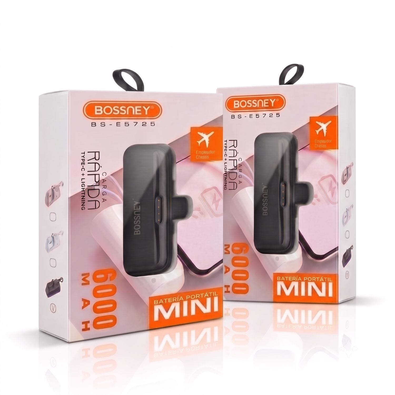 PACK X2 POWERBANK 6000MAH BOSSNEY - 5