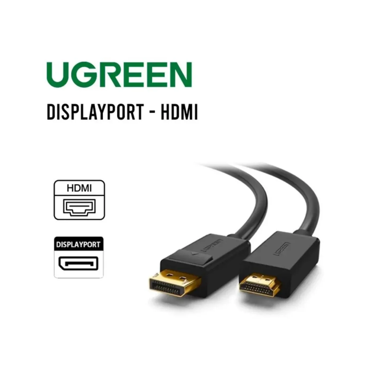 CABLE DISPLAYPORT A HDMI UGREEN 3 METROS DP101 - 1