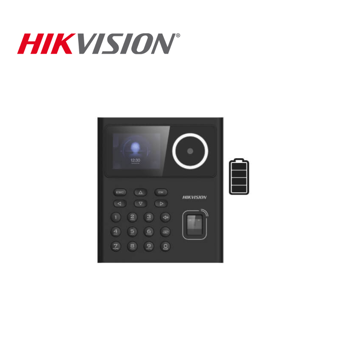 CONTROL DE ACCESO Y ASISTENCIA WIFI CON BATERIA - HK-DS-K1T320EFWX-B - 1