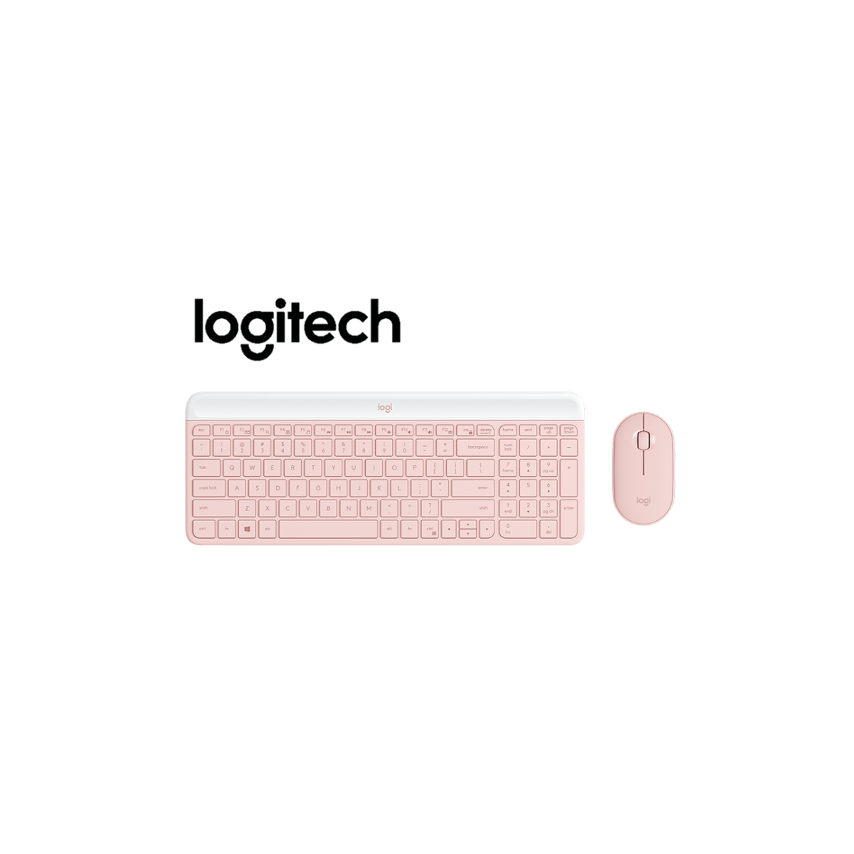 TECLADO LOGITECH MOUSE MK470 WIRELESS SLIM USB ROSE 920-011312 - 1