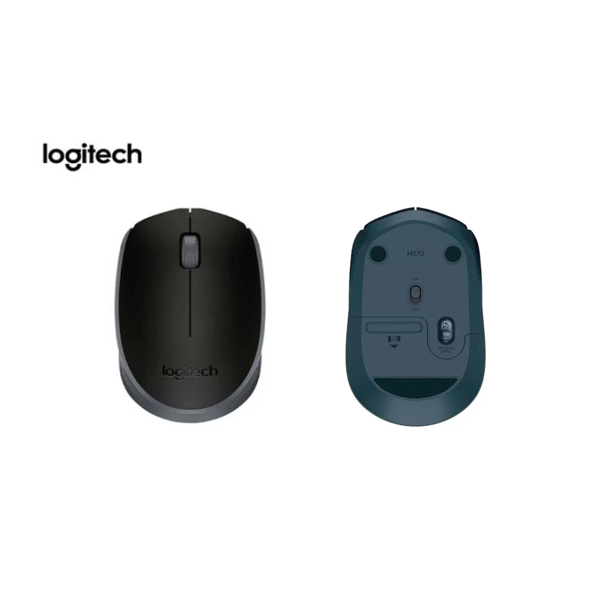 MOUSE LOGITECH M170 WIRELESS BLACK 910-004940 - 1