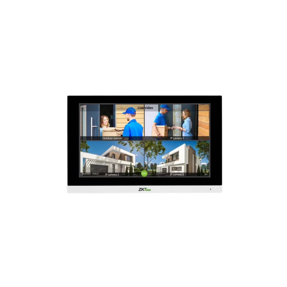 MONITOR 7 LCD – HD ZKTECO VT07-B01-W - 1