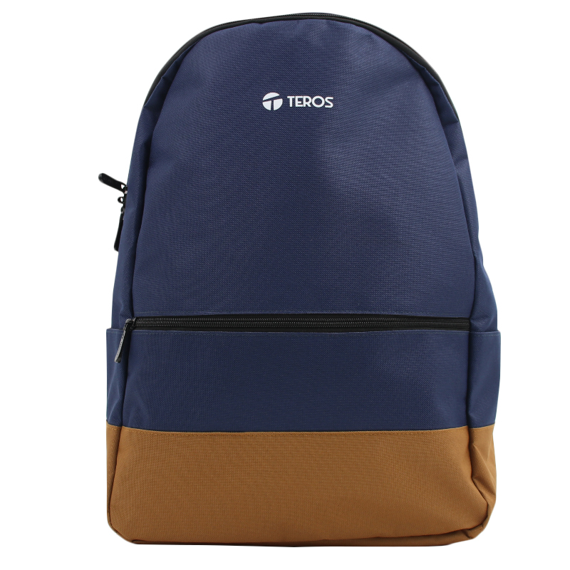 MOCHILA TEROS NOVA TE-ACS9019 PARA NOTEBOOKS DE HASTA 15.6 COLOR AZUL Y MARRÓN - 1