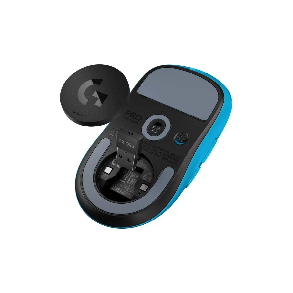 MOUSE LOGITECH G PRO X SUPERLIGHT 2 WIRELESS LIGHTSPEED/LIGHTFORCE CYAN (910-007693) - 3